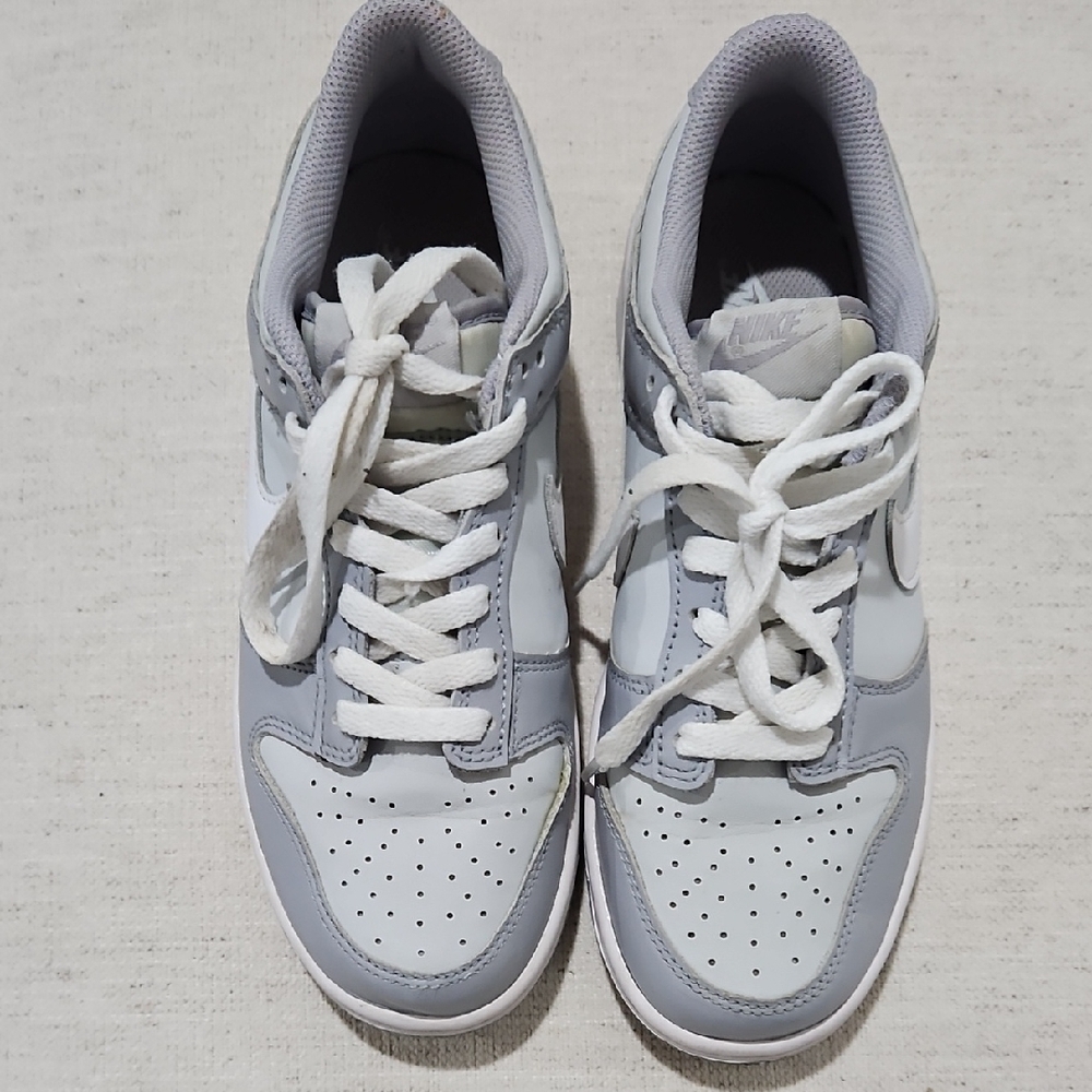 Nike Dunk Low Two Toned Gray and White Shoes